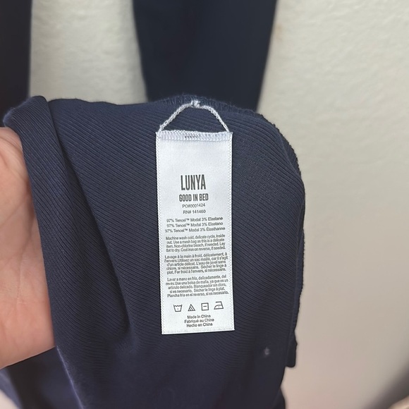 Soft Modal Rib Snap Front Long Sleeve Dress - Picture 7 of 8